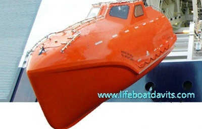 4.9M with 16 persons Fire-proof Free Fall Lifeboat With ABS Class Approval Certificate