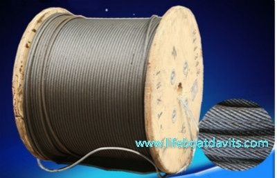 Anti-rotation Galvanized Wire Rope For Lifeboat Winch With CCS Approval