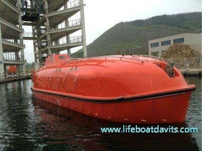 8.5m with 55 Persons F.R.P SOLAS Approval Common Type Totally Enclosed Lifeboat